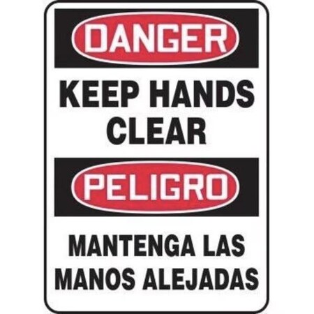 Accuform BILINGUAL OSHA DANGER SAFETY SIGN  SBMEQM050XP SBMEQM050XP